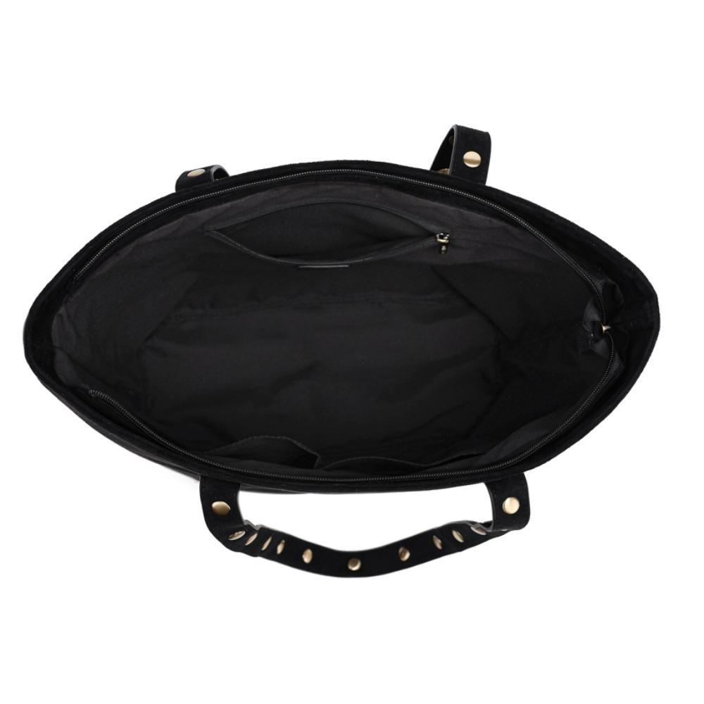 Cartera Gran Capacidad Estela Negro Calu-2