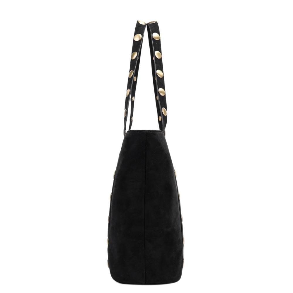 Cartera Gran Capacidad Estela Negro Calu-3