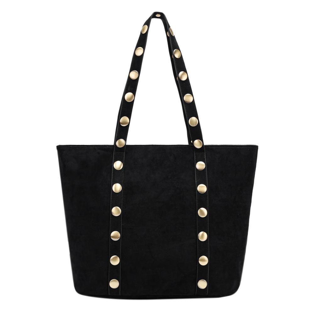 Cartera Gran Capacidad Estela Negro Calu-4