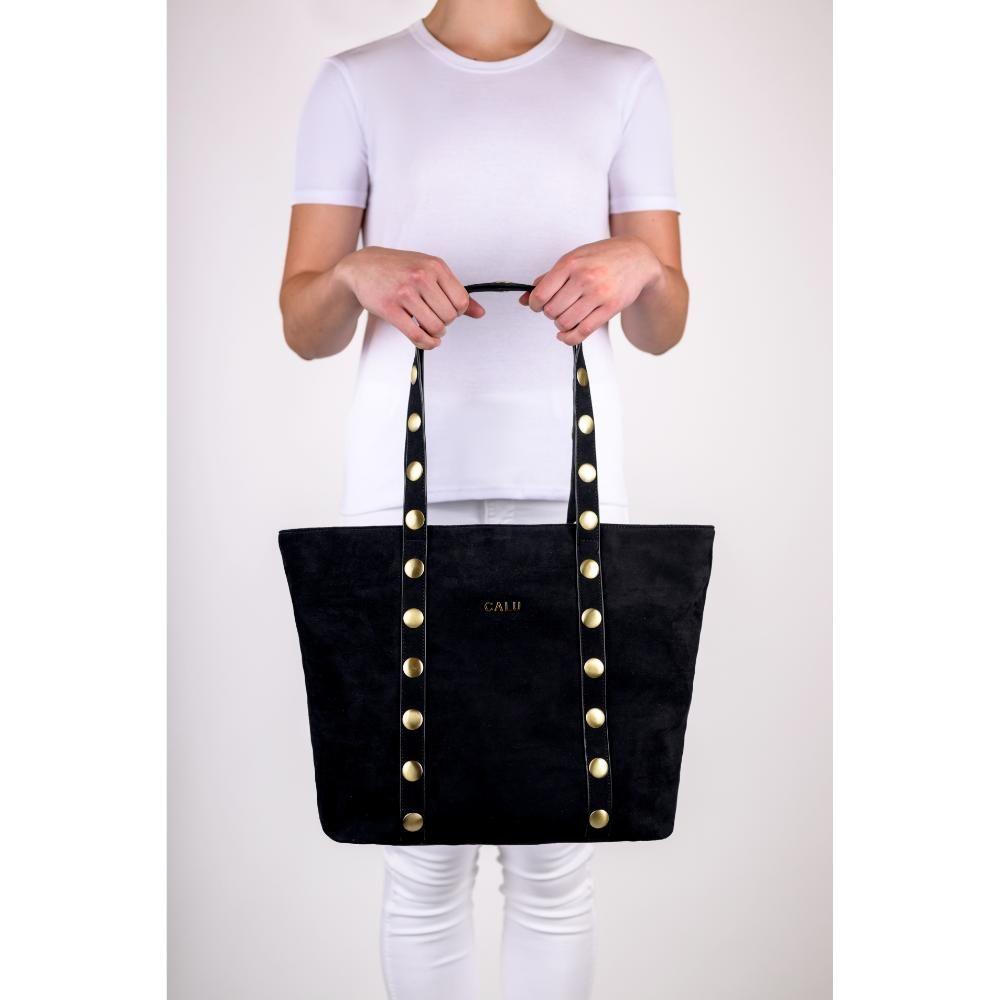 Cartera Gran Capacidad Estela Negro Calu-5