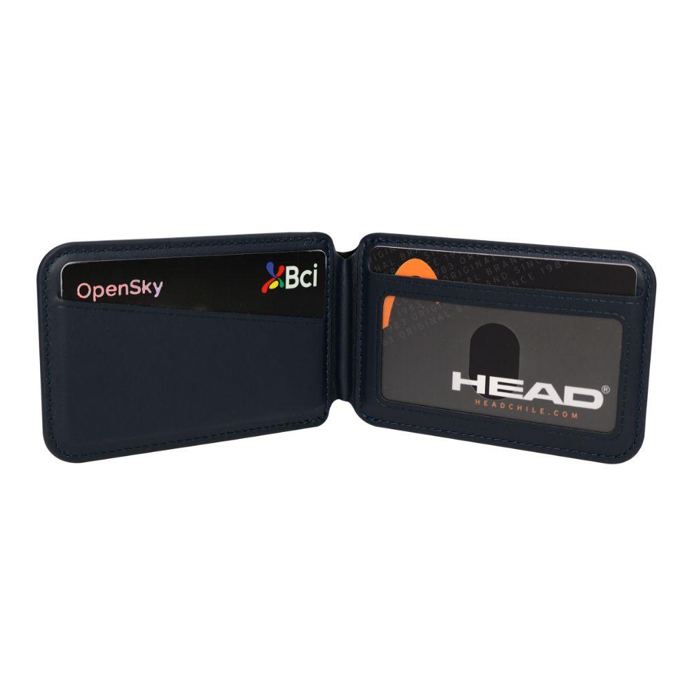 Billetera Tarjetero Magnético Vantage Premium Azul Head-6