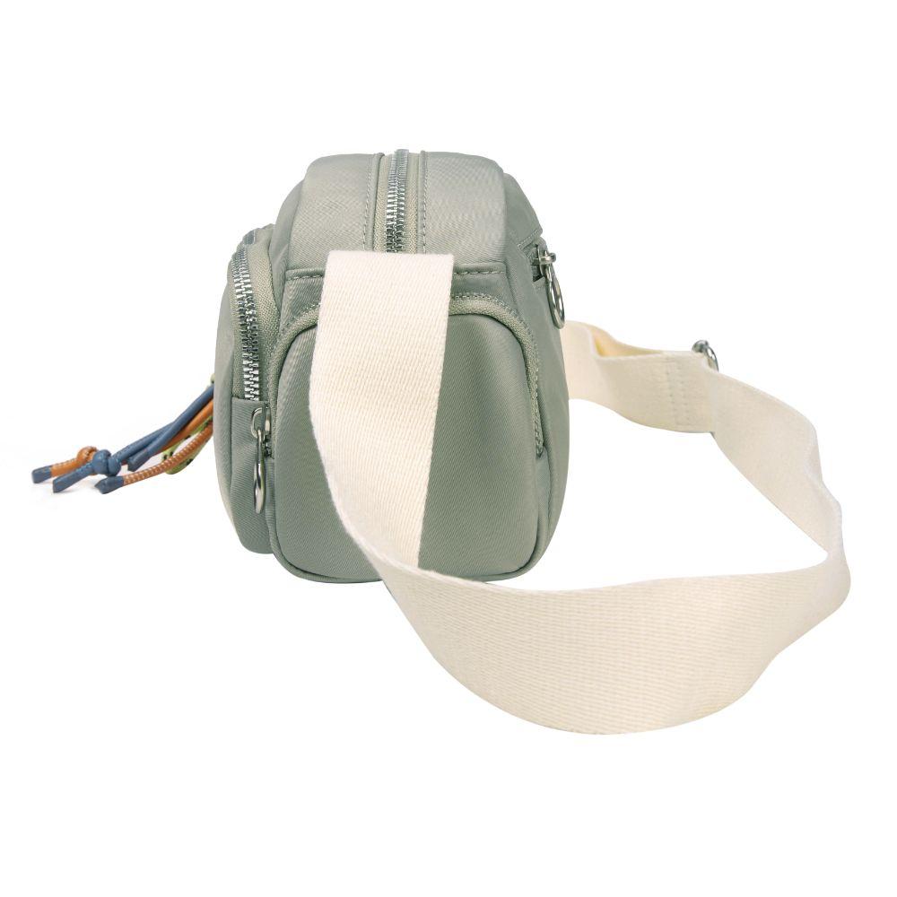 Cartera Bandolera Pamela Microfibra Dusty Verde Calu-4