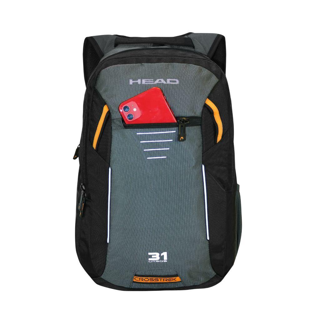 Mochila Porta Laptop Crosstrek New Negro Gris Head-2