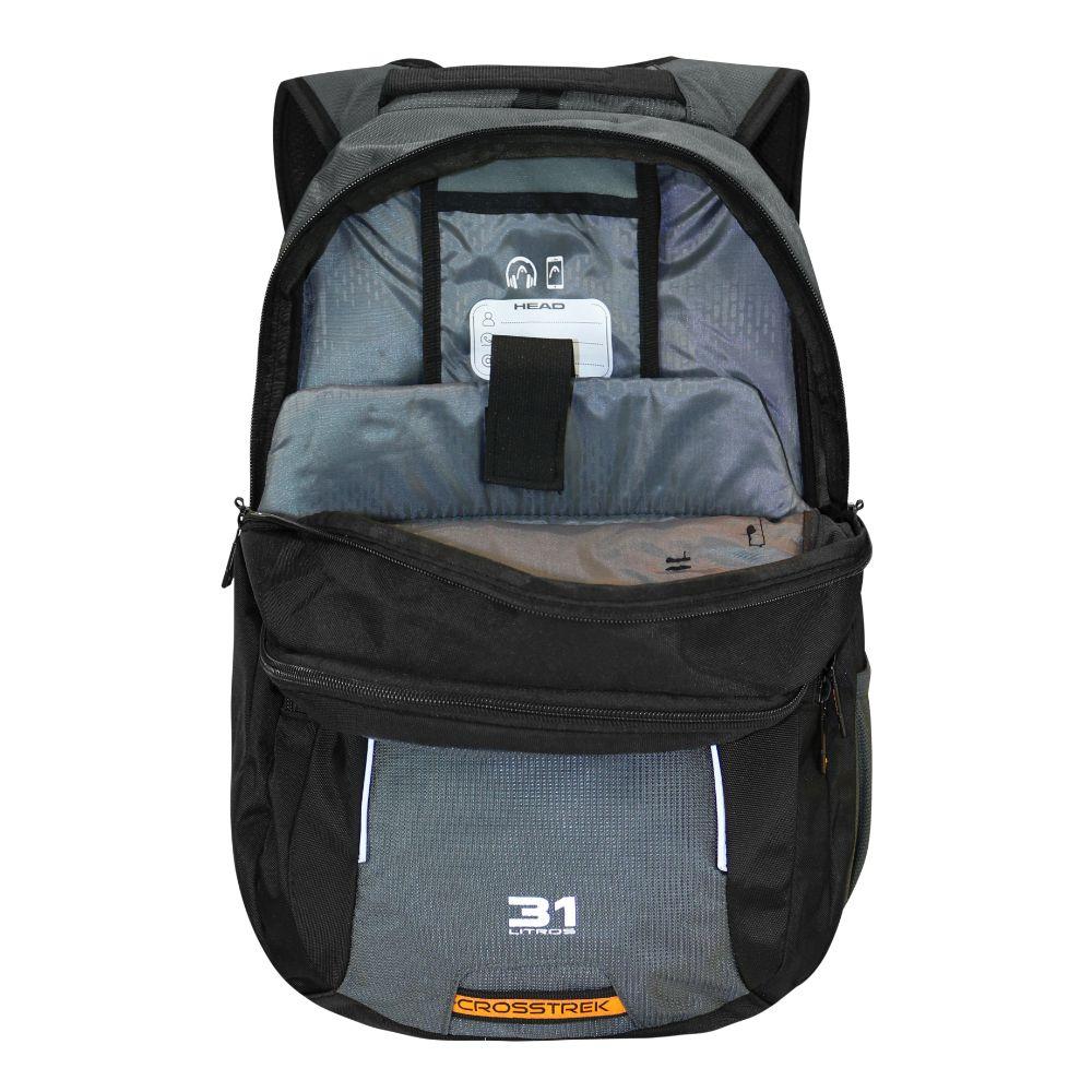 Mochila Porta Laptop Crosstrek New Negro Gris Head-4