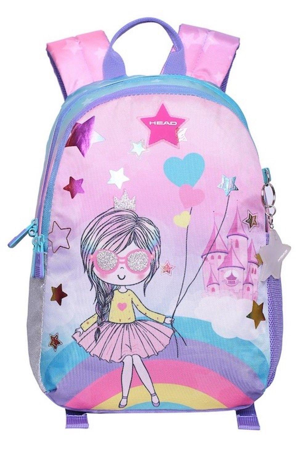 Mochila Niña Bionica Rosada Princesa Head   -1