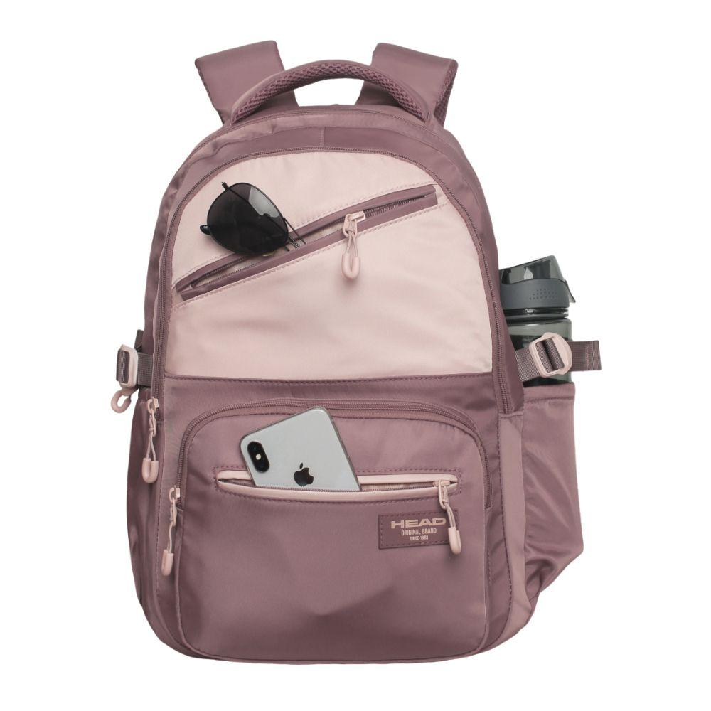 Mochila Mujer Notebook Miura Block Malva Head-2