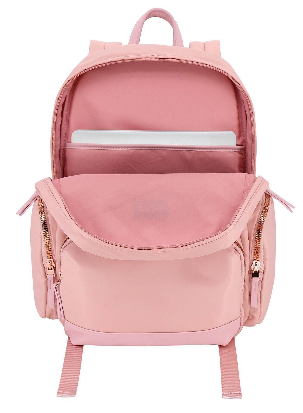 Mochila Cartera Gold Rosada Mujer Head-4