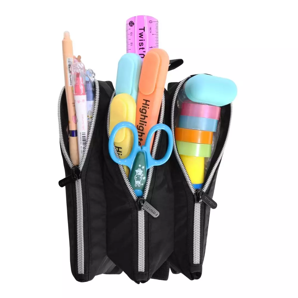 Estuche Triple Hombre March Negro Silver Head-2