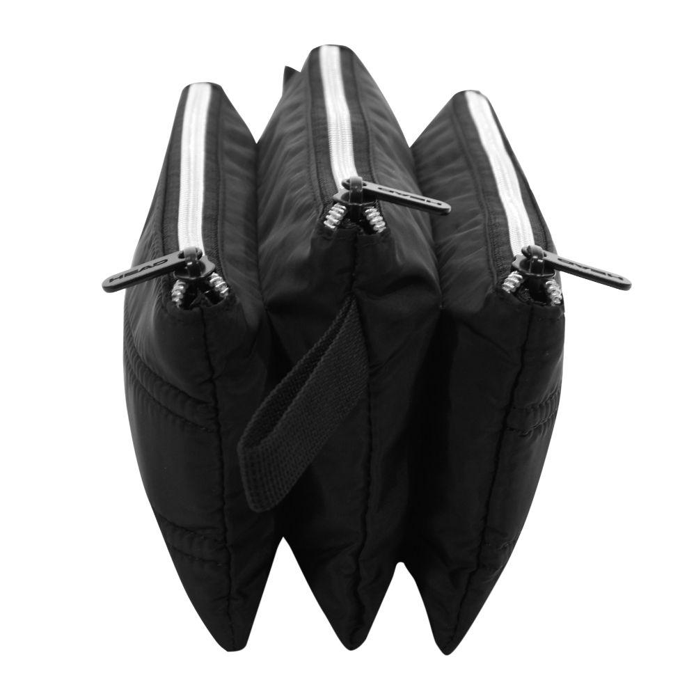 Estuche Triple Hombre March Negro Silver Head-4