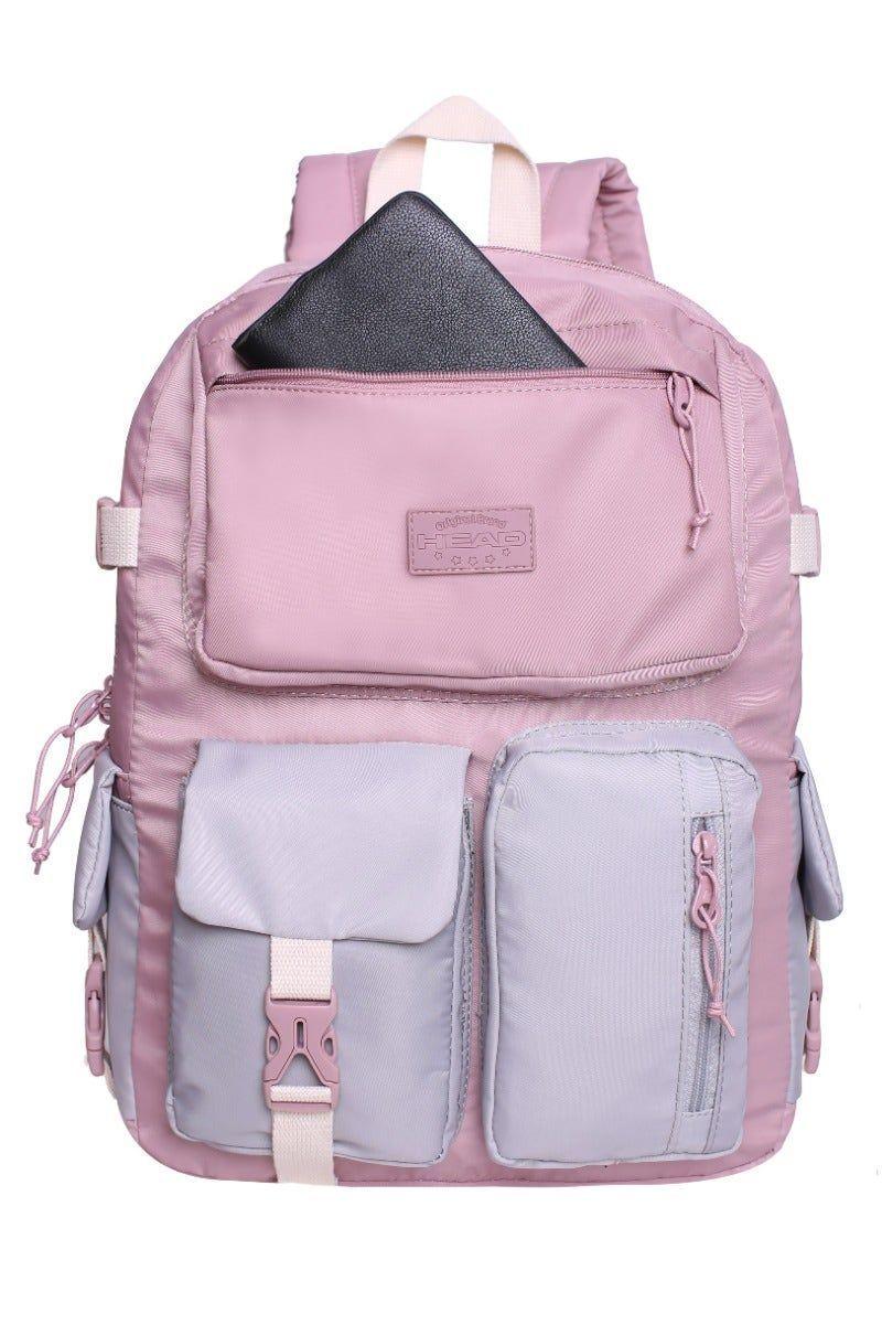 Mochila Escalede 22 Color Block Lila Head-2