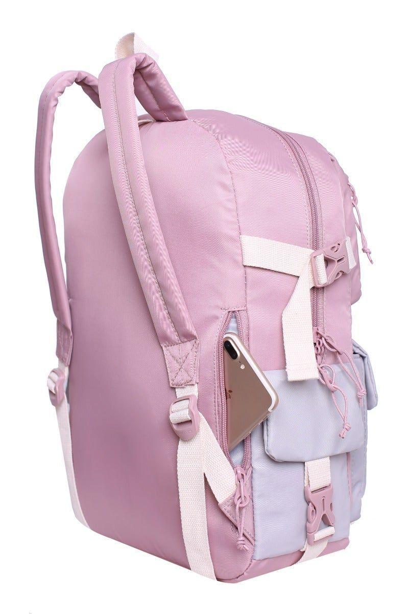 Mochila Escalede 22 Color Block Lila Head-3