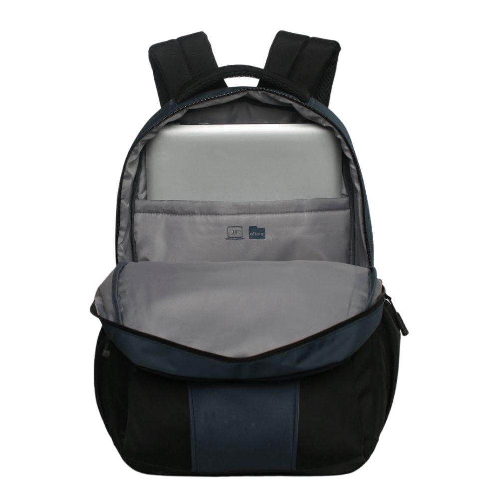 Mochila Notebook Camry Petroleo Negro Head-3