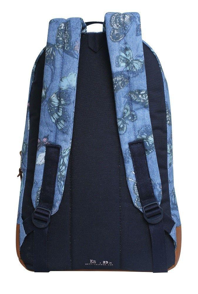 Mochila Kit Azul Jeans Mariposas Head   -3