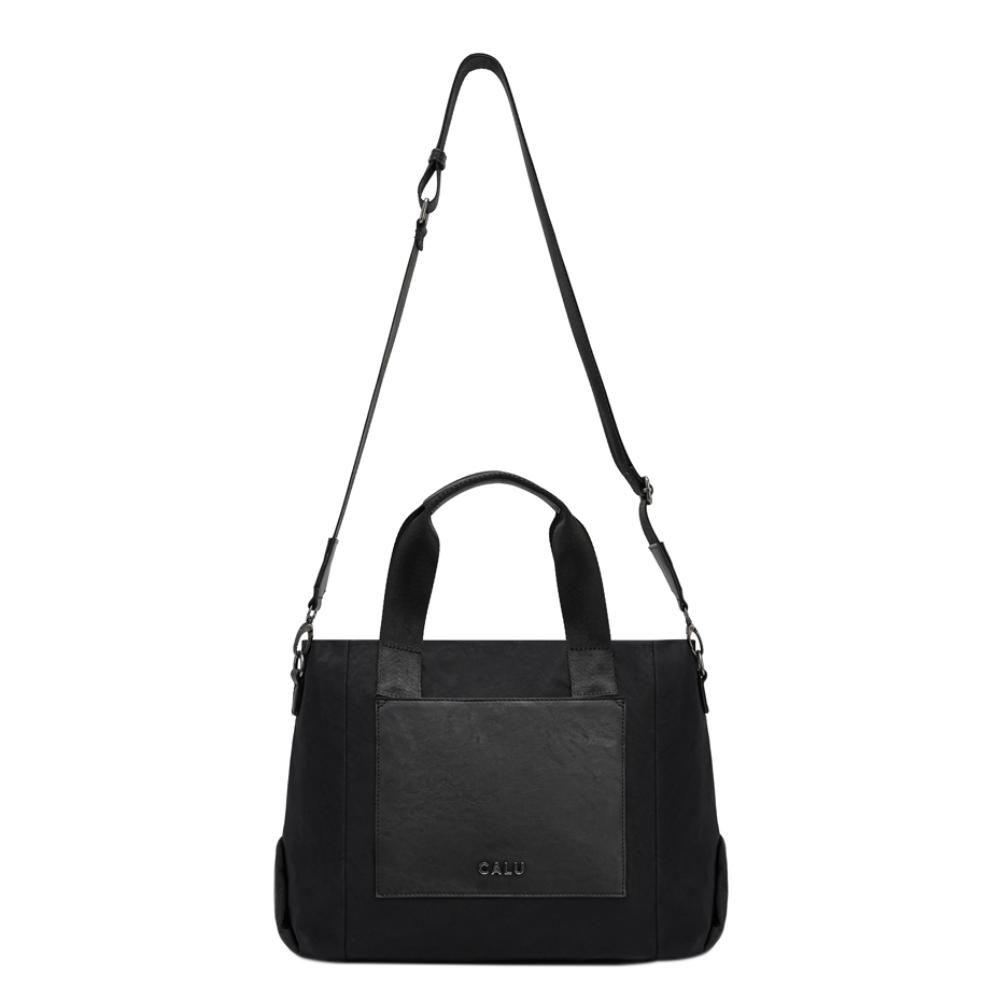Cartera Gran Tamaño Doble Asa Jesu Negro Calu-2