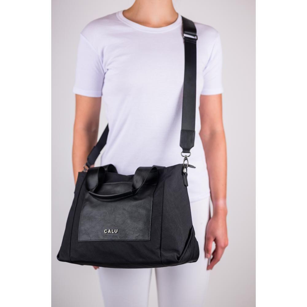 Cartera Gran Tamaño Doble Asa Jesu Negro Calu-6