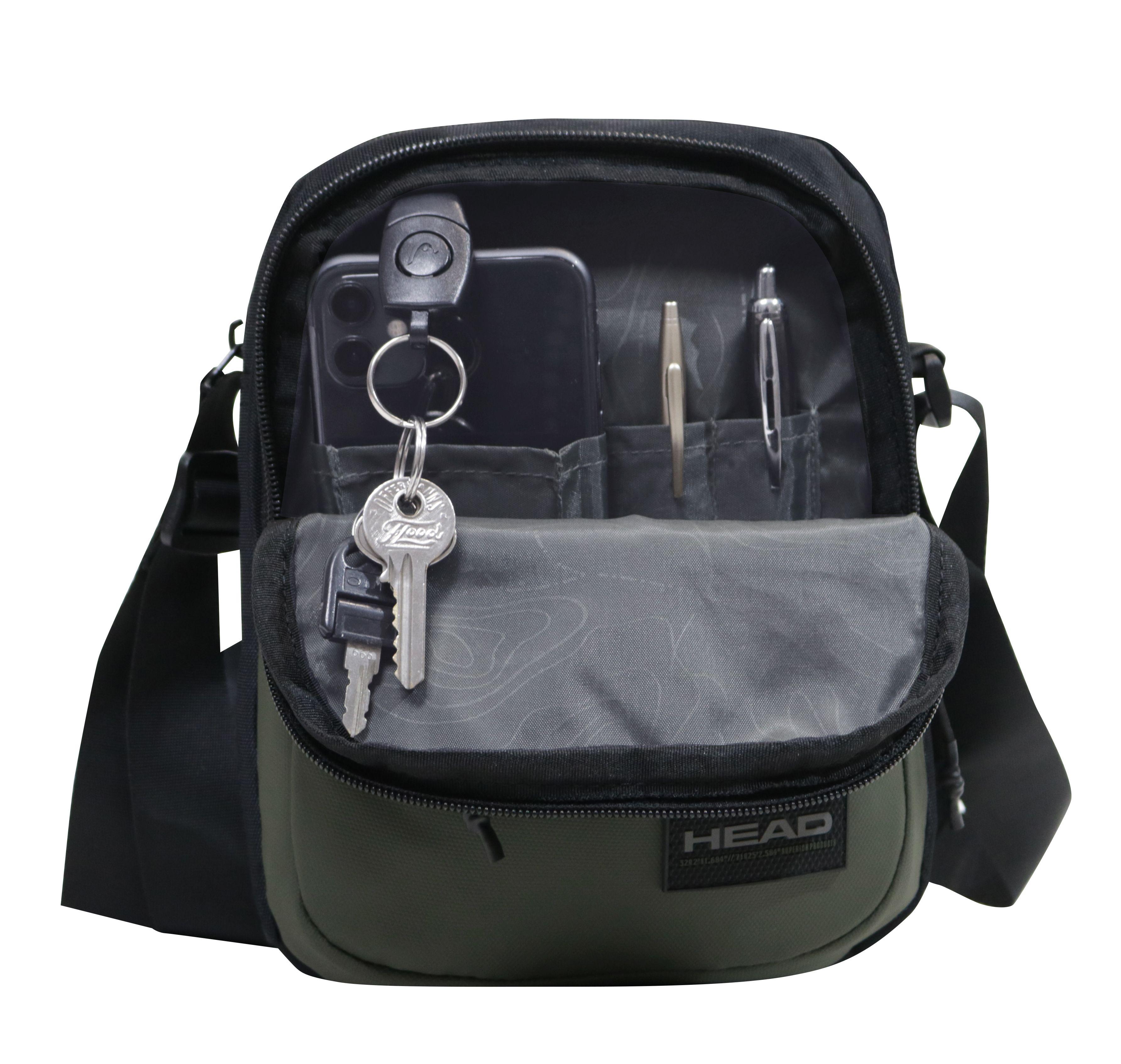 Bolso Cruzado Magnus 4 Reverse Verde Musgo Head-3