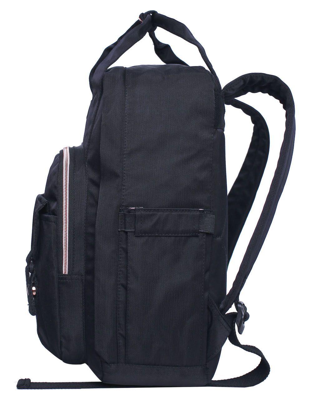 Mochila Alpha Negro Rose Gold Head-3