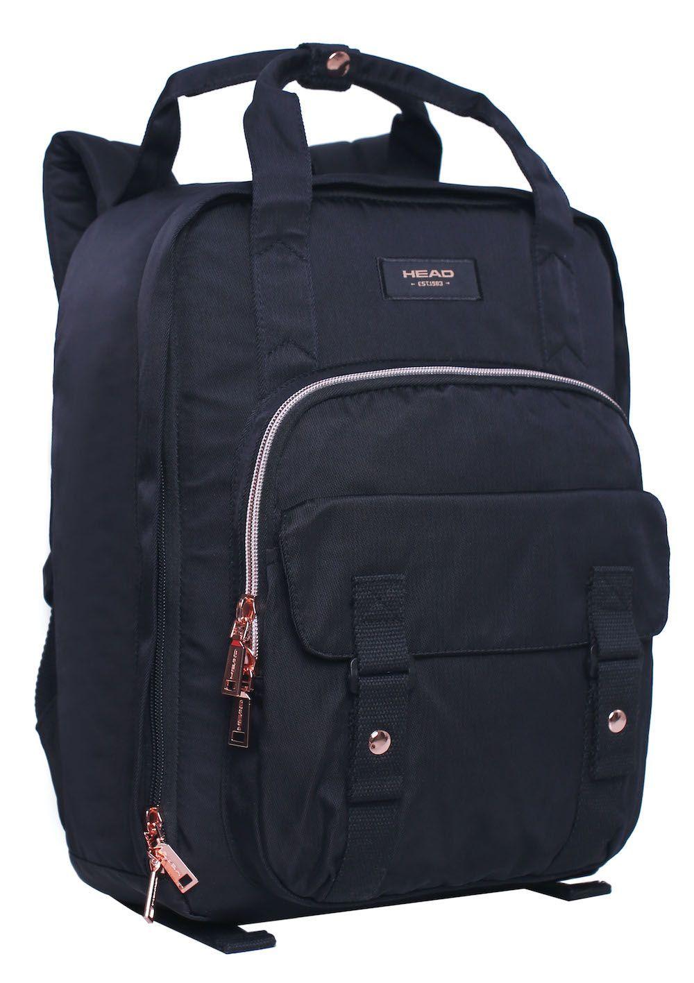 Mochila Alpha Negro Rose Gold Head-0