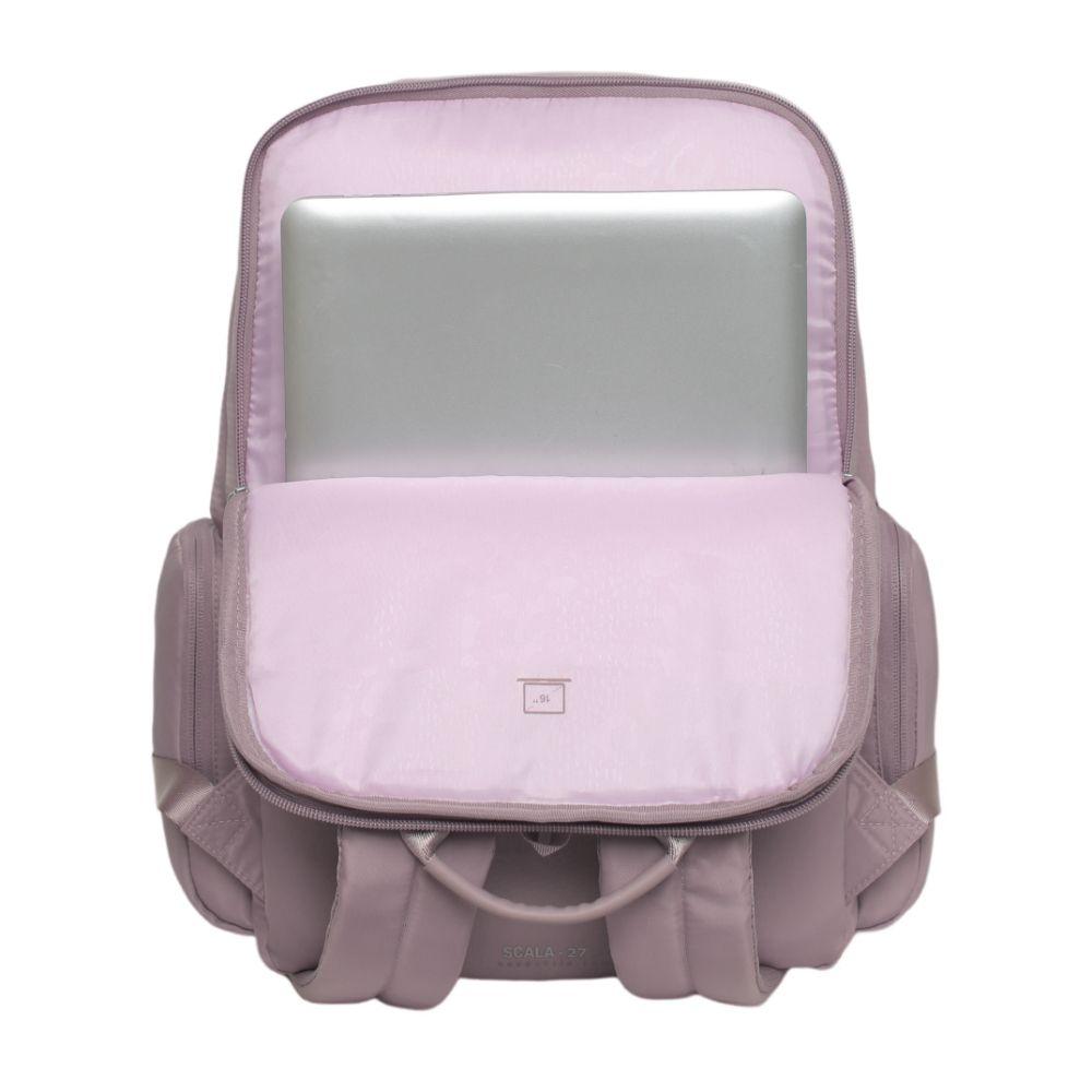 Mochila Ejecutiva Mujer Scala Lila Head-4