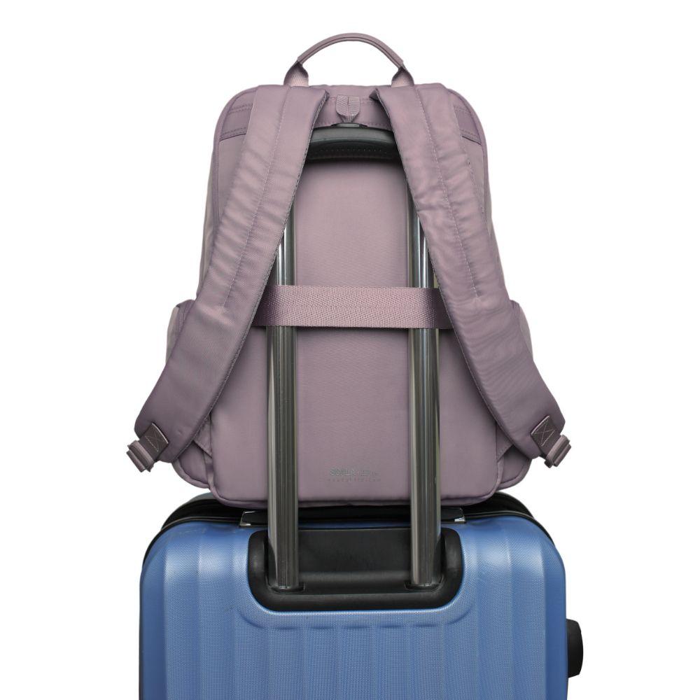 Mochila Ejecutiva Mujer Scala Lila Head-6