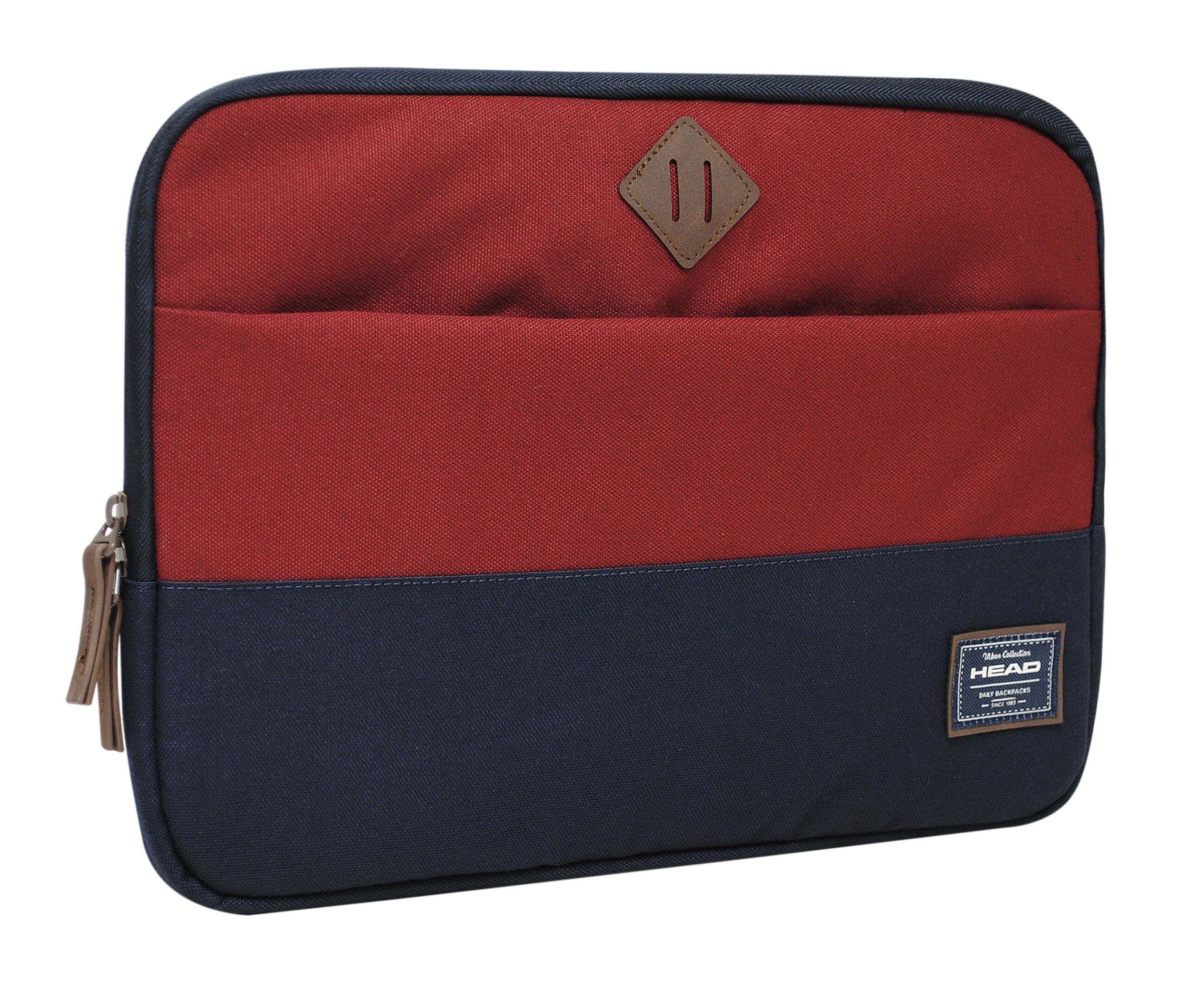 Funda Computador Zip 14" Burdeo Azul Head  -0
