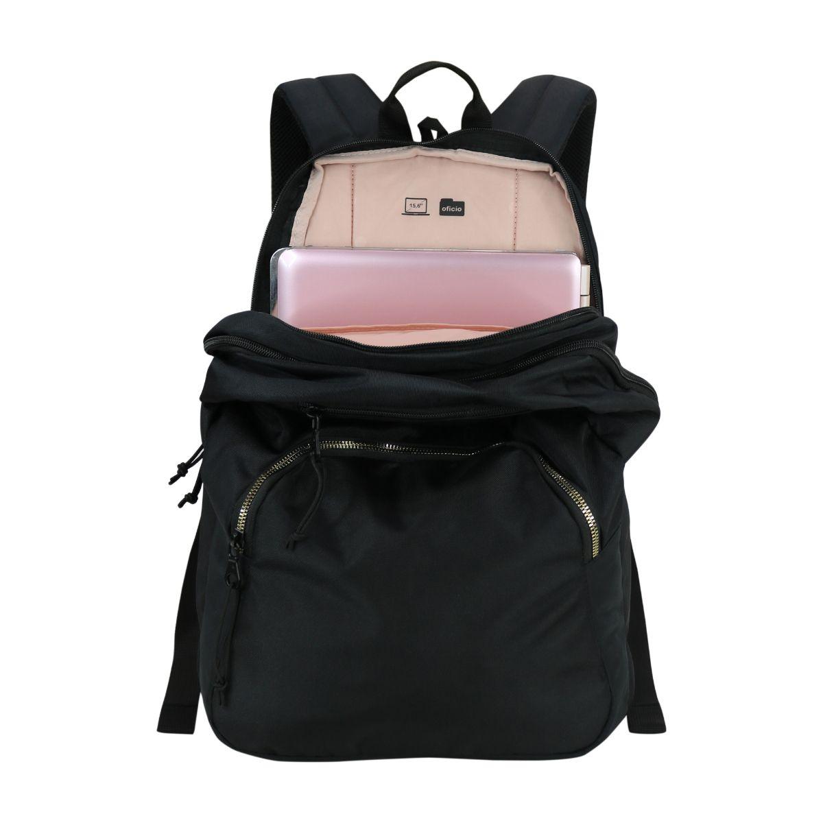 Mochila Ejecutiva Storm Negro Gold Head-3