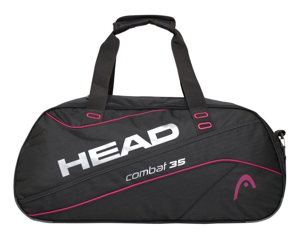 Bolso Deportivo Combat 35 Negro Fucsia Head  -1