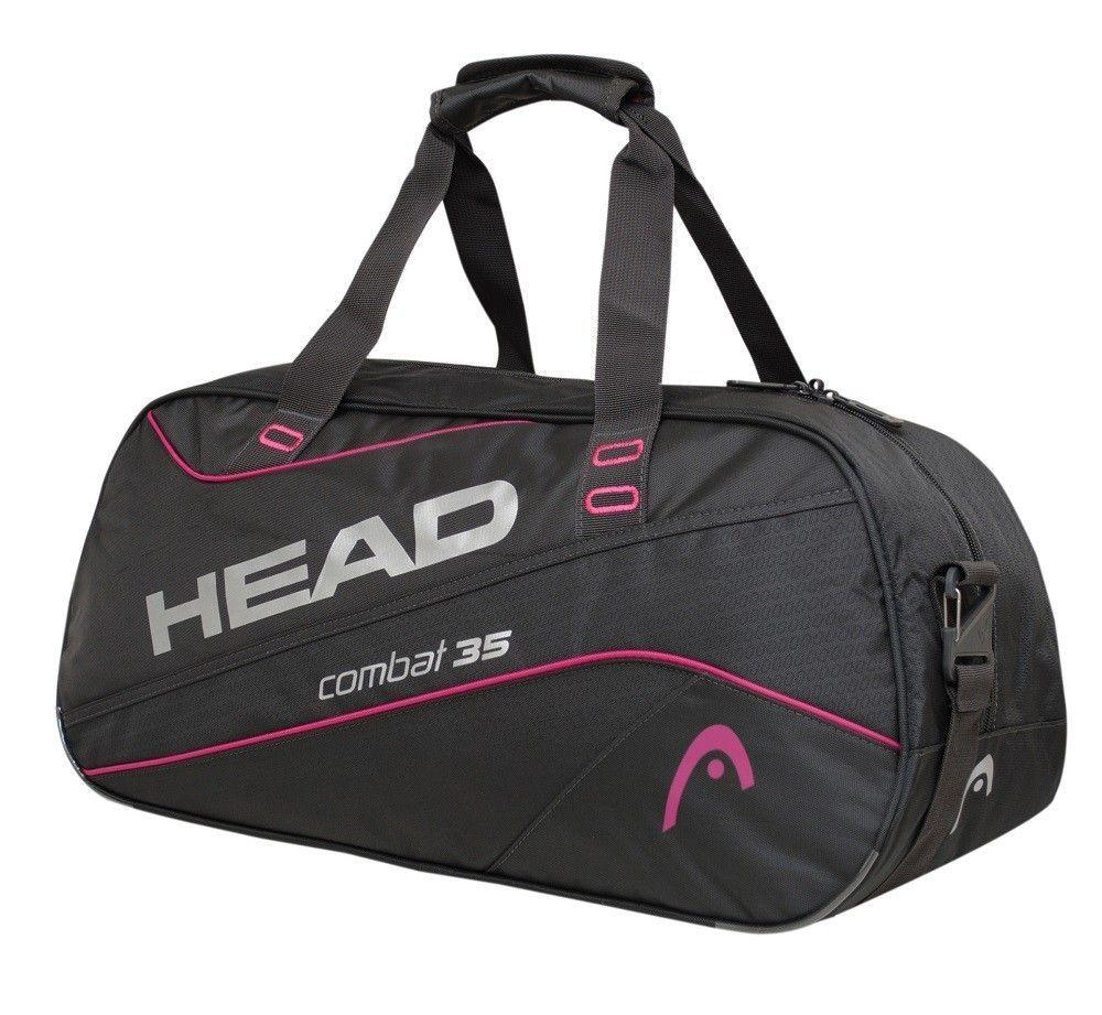 Bolso Deportivo Combat 35 Negro Fucsia Head  -0