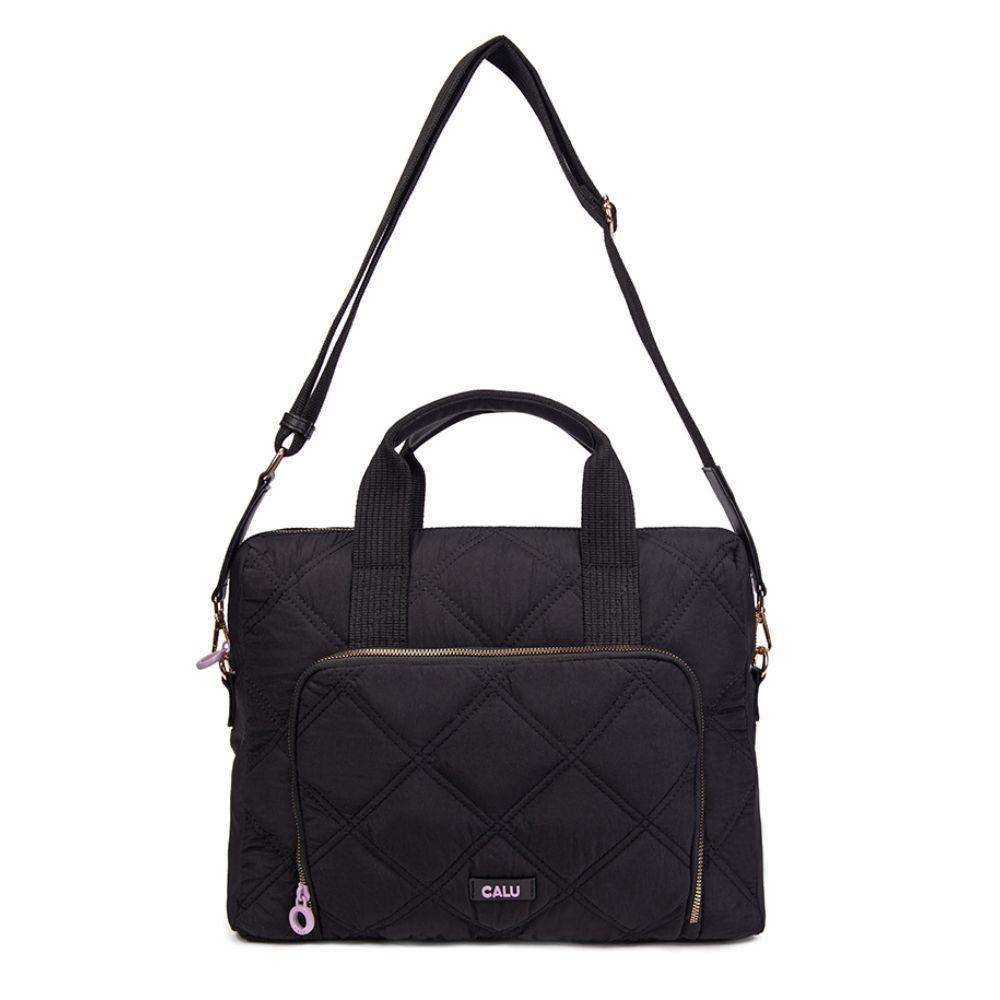 Porta Notebook Bolso Berna Negro Calu-3