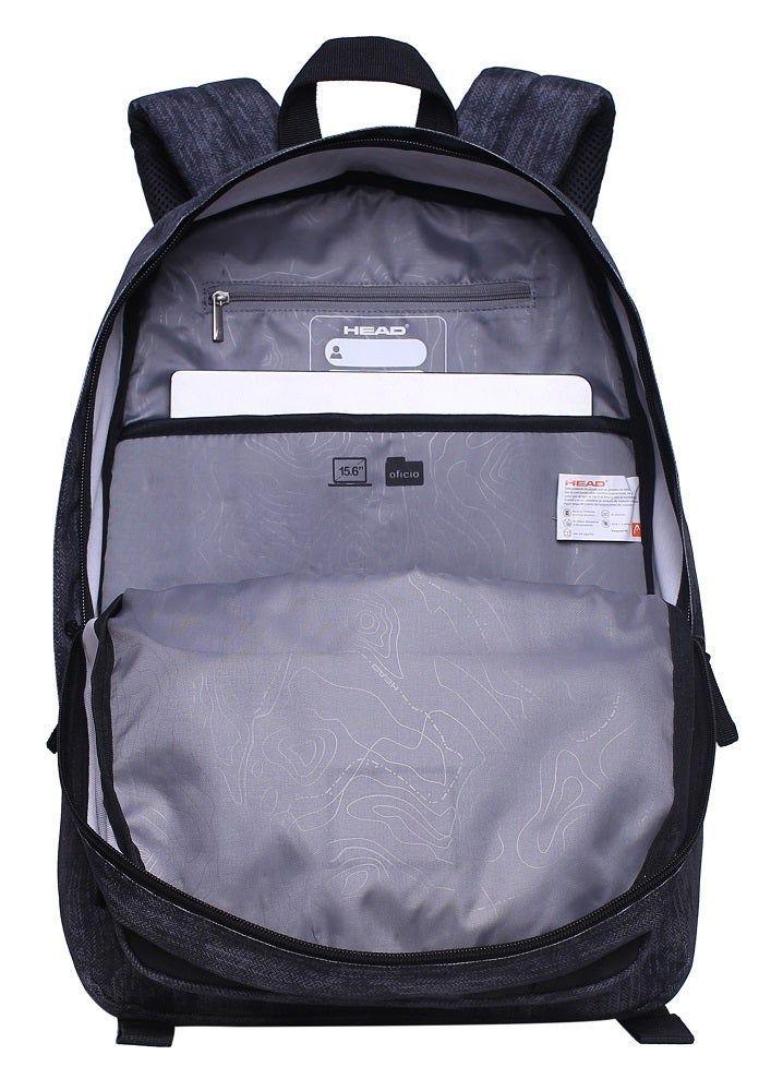 Mochila Mujer New Kombi Negra Tweed Rebags Head-2