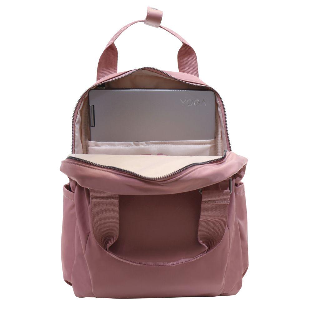 Mochila Mujer Porta Notebook Genesis 14" Malva Head-3