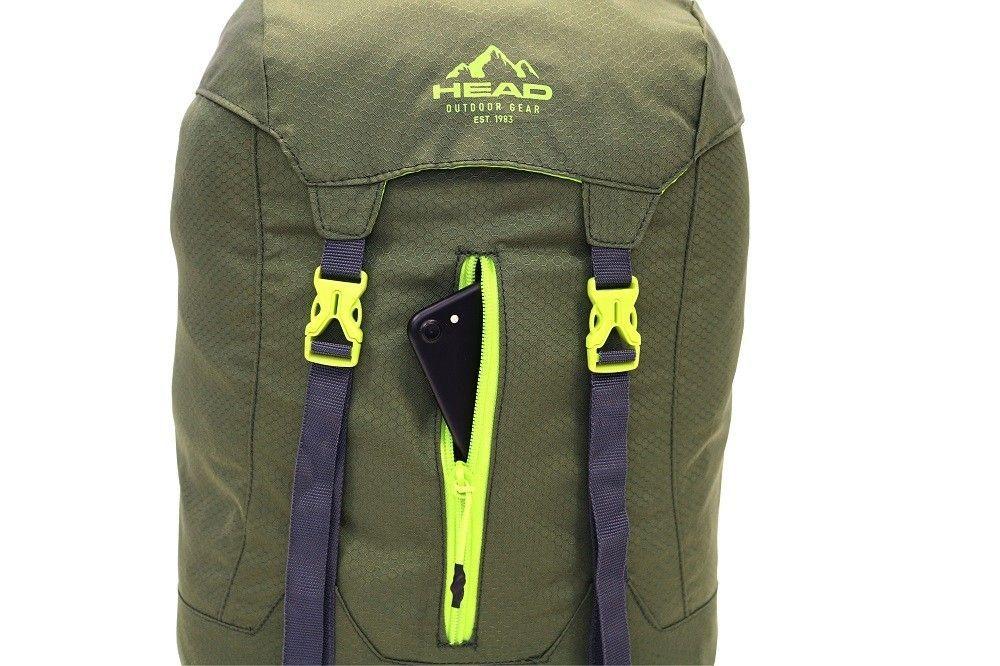 Mochila Outdoor Camping Aracar 25 Verde Head  -9