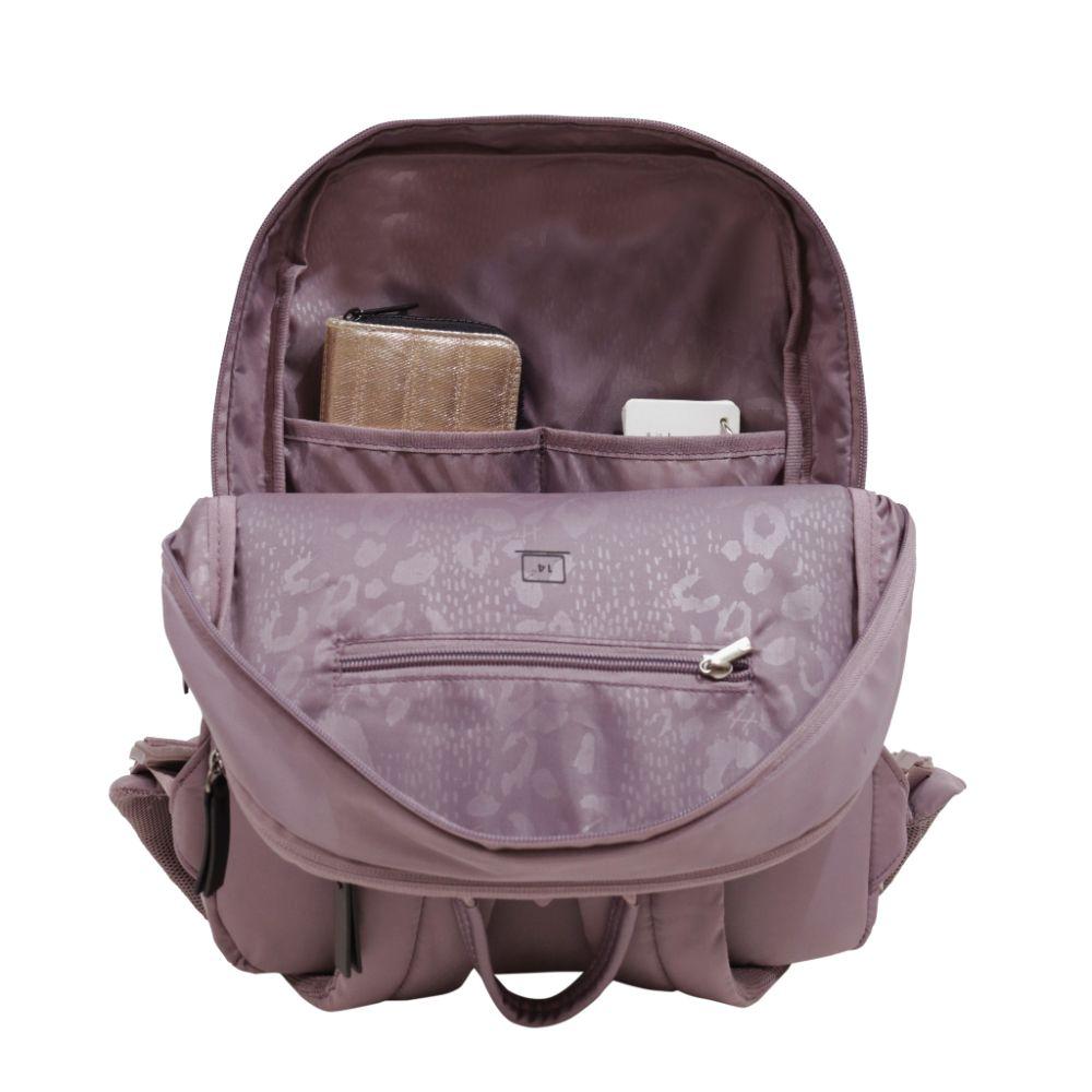 Mochila Ejecutiva Mujer Boogy New Malva Head-3