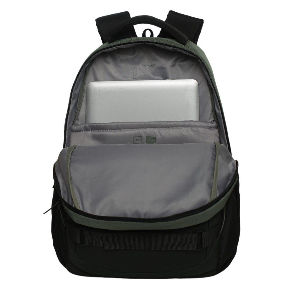 Mochila Laptop Venom Reverse Verde Musgo Head-2