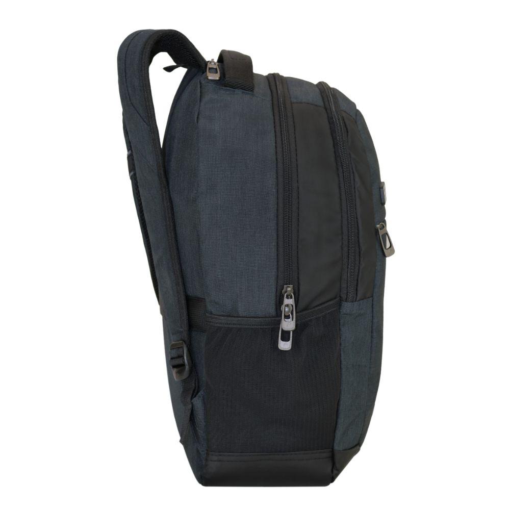 Mochila Ejecutiva Notebook Porter Melange Gris Oscuro Head-9