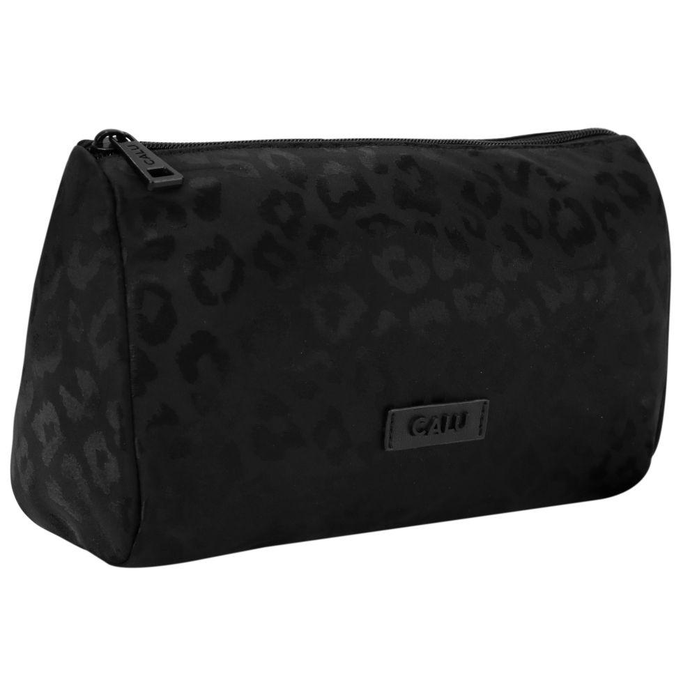 Neceser Grande Tais Animal Print Negro Calu-0