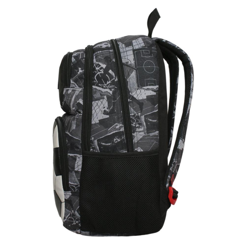 Mochila Infantil Niño Fantasy Futbol Negra Head-3