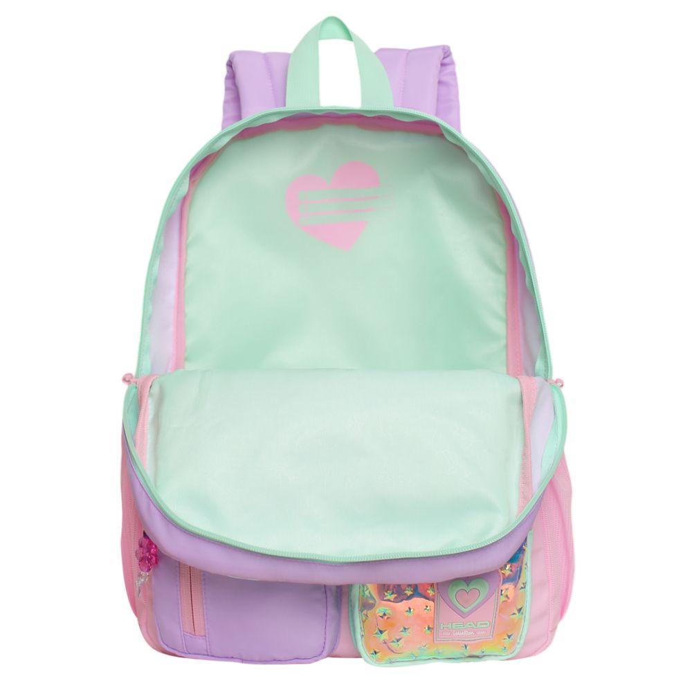 Mochila Infantil Niña Funny Brillo Block Pastel Head-2