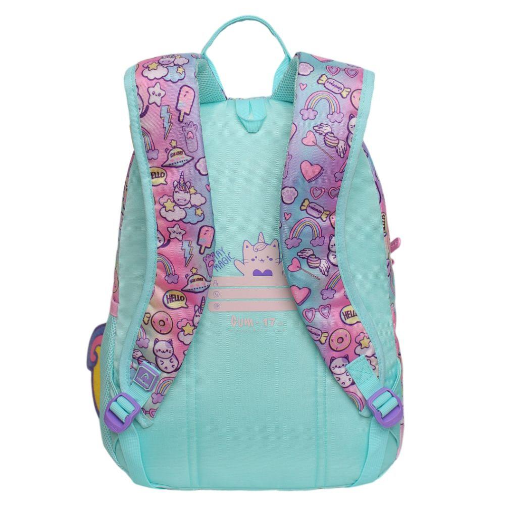 Mochila Infantil Niña Gum Cat Faded Multicolor Head-4