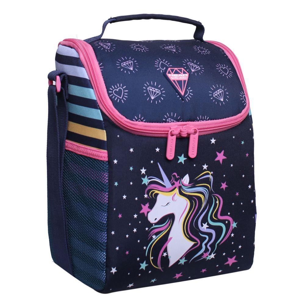 Lonchera Greenland Unicornio Diamons Azul Head-0