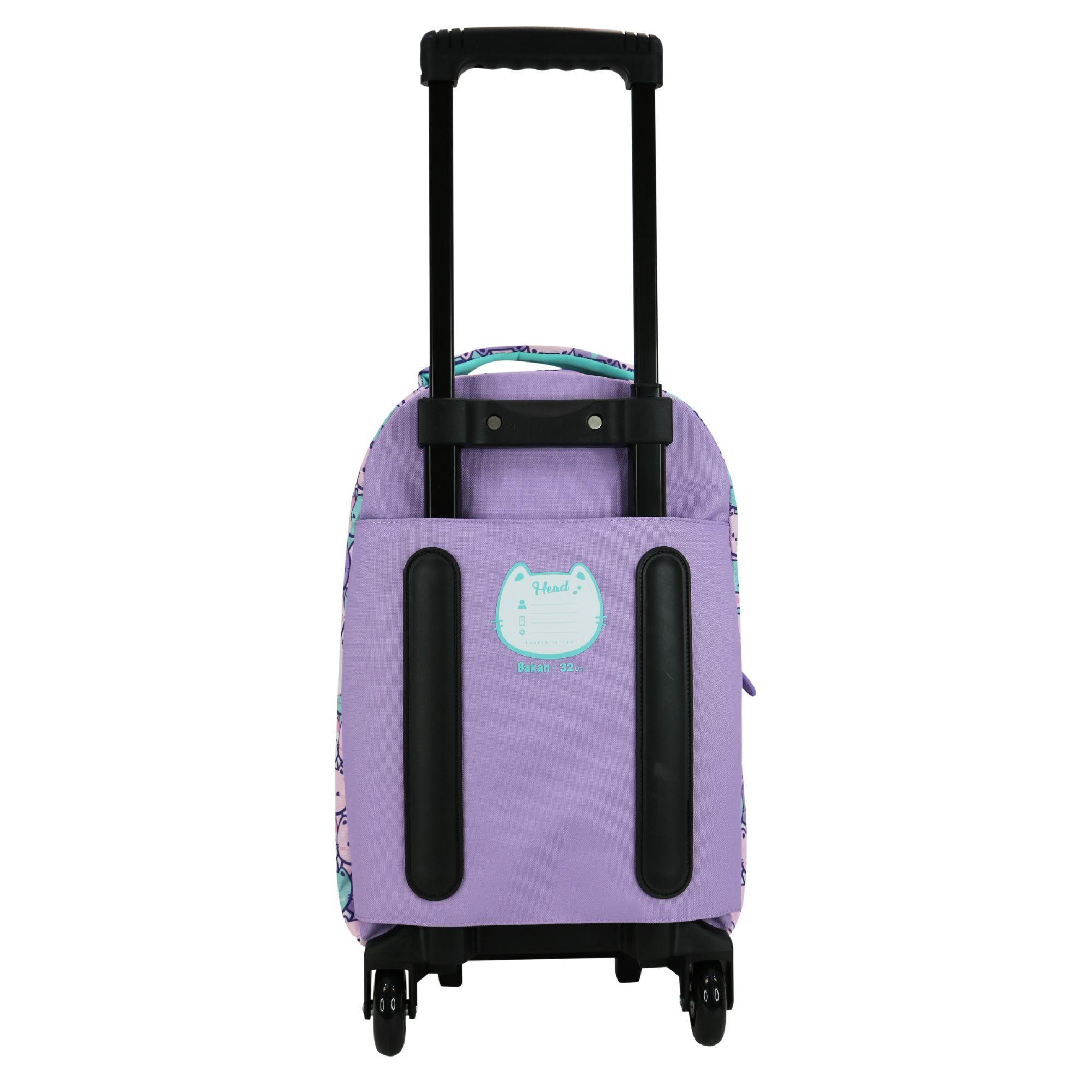 Mochila Carro Intantil Niña Qubo Gatos Pastel Head-4