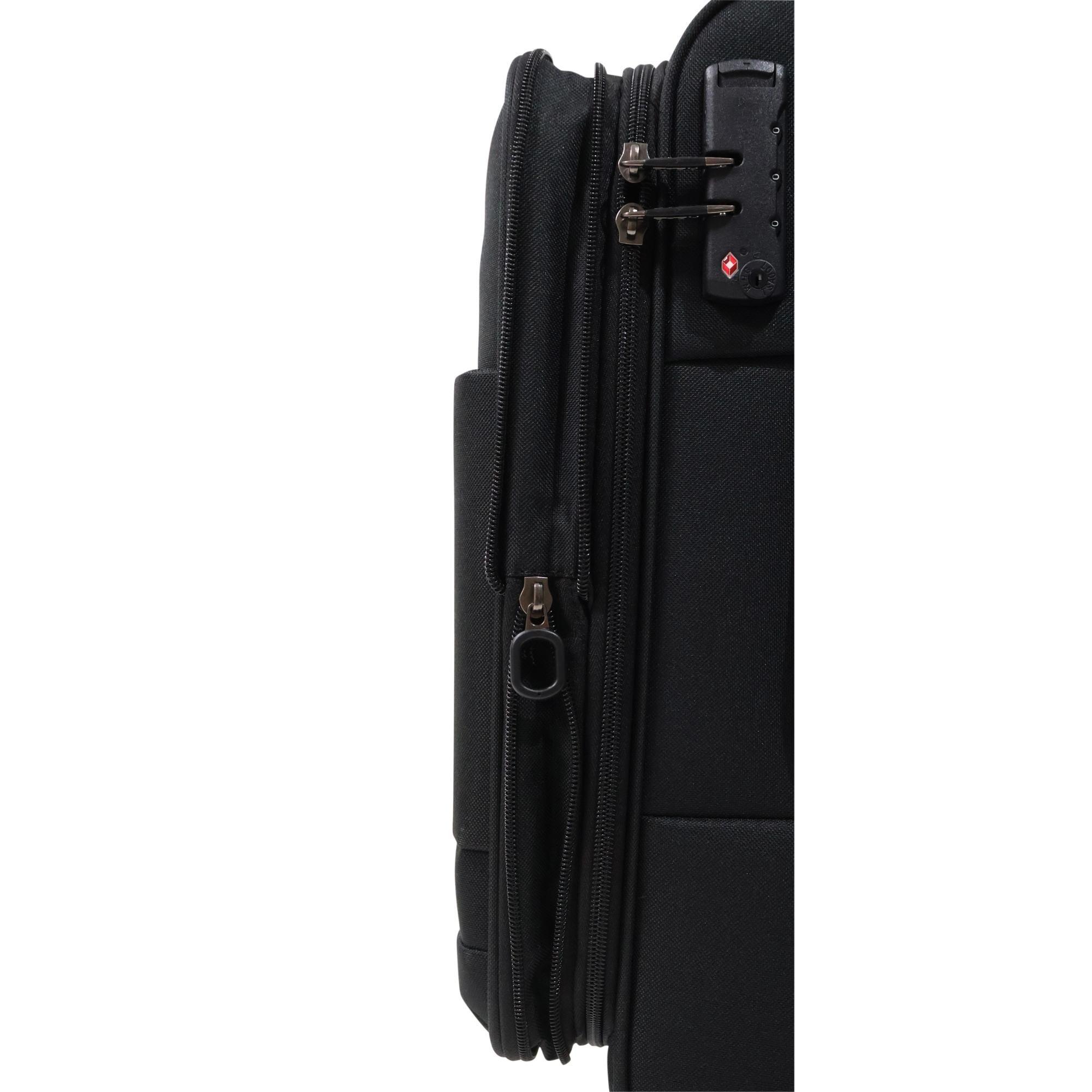 Maleta Cabina Blanda Valencia S Negro Head-5
