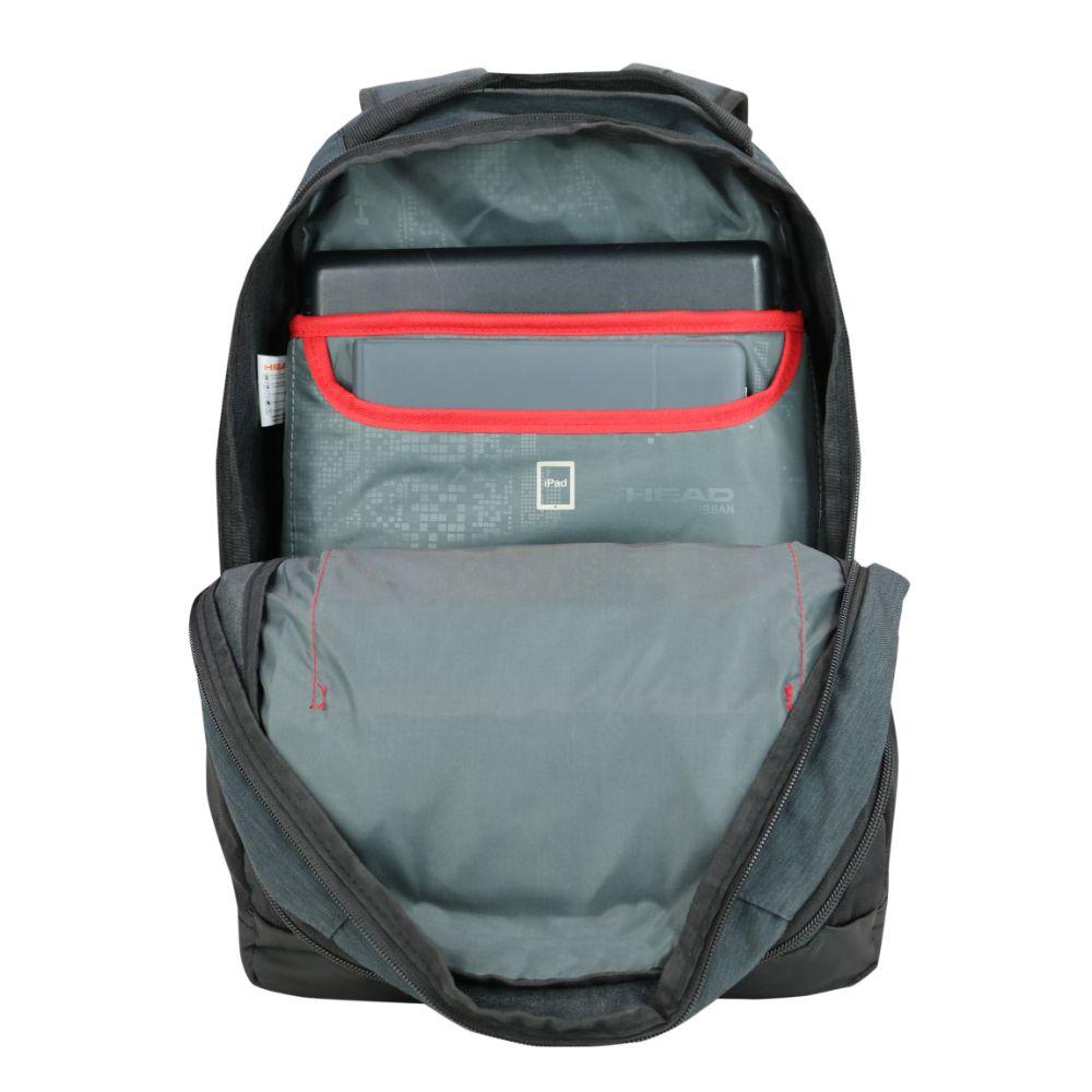 Mochila Ejecutiva Notebook Stout Melange Gris Oscuro Head-2