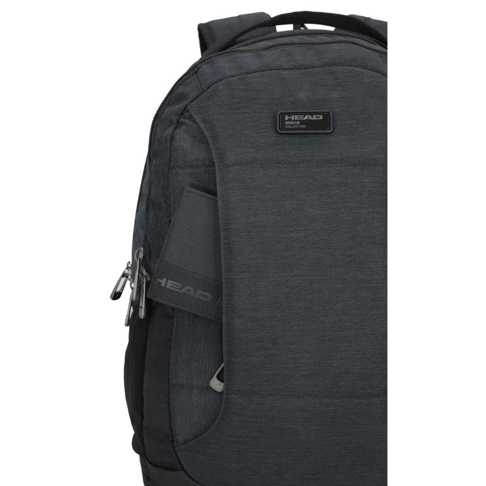 Mochila Ejecutiva Notebook Stout Melange Gris Oscuro Head-4