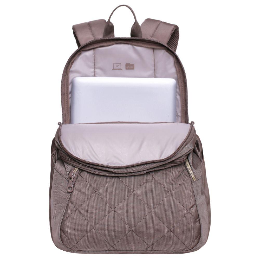 Mochila Mujer Monza Taupe Head-3