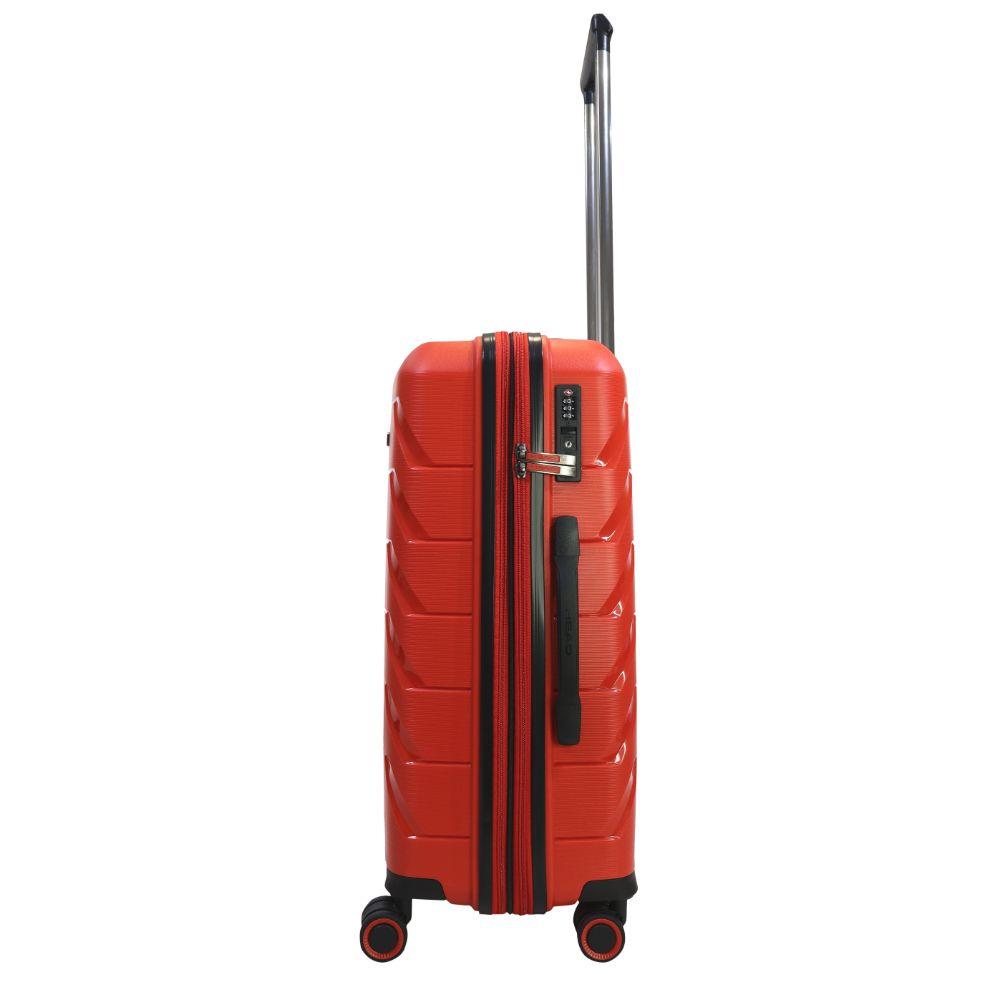 Maleta New Ucrania M Expandible TSA Rojo Head-6