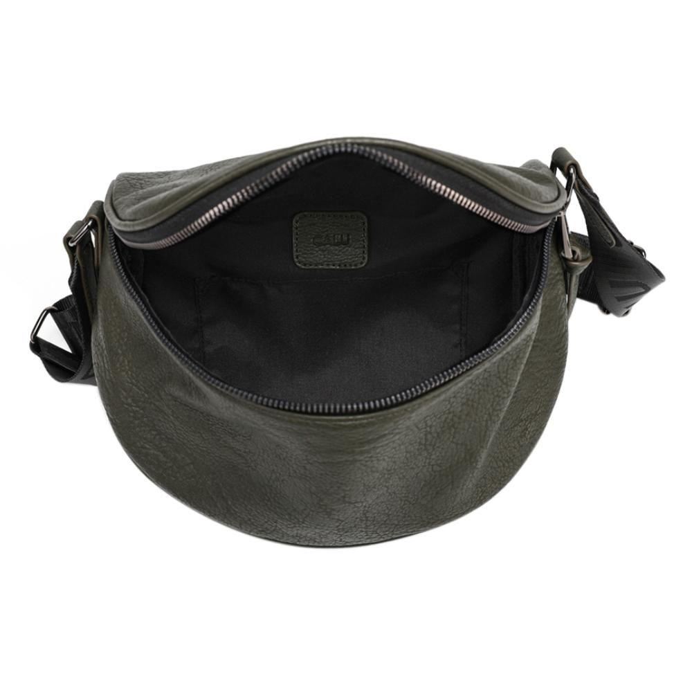 Cartera Bandolera Pequeña Siena Verde Musgo Calu-3