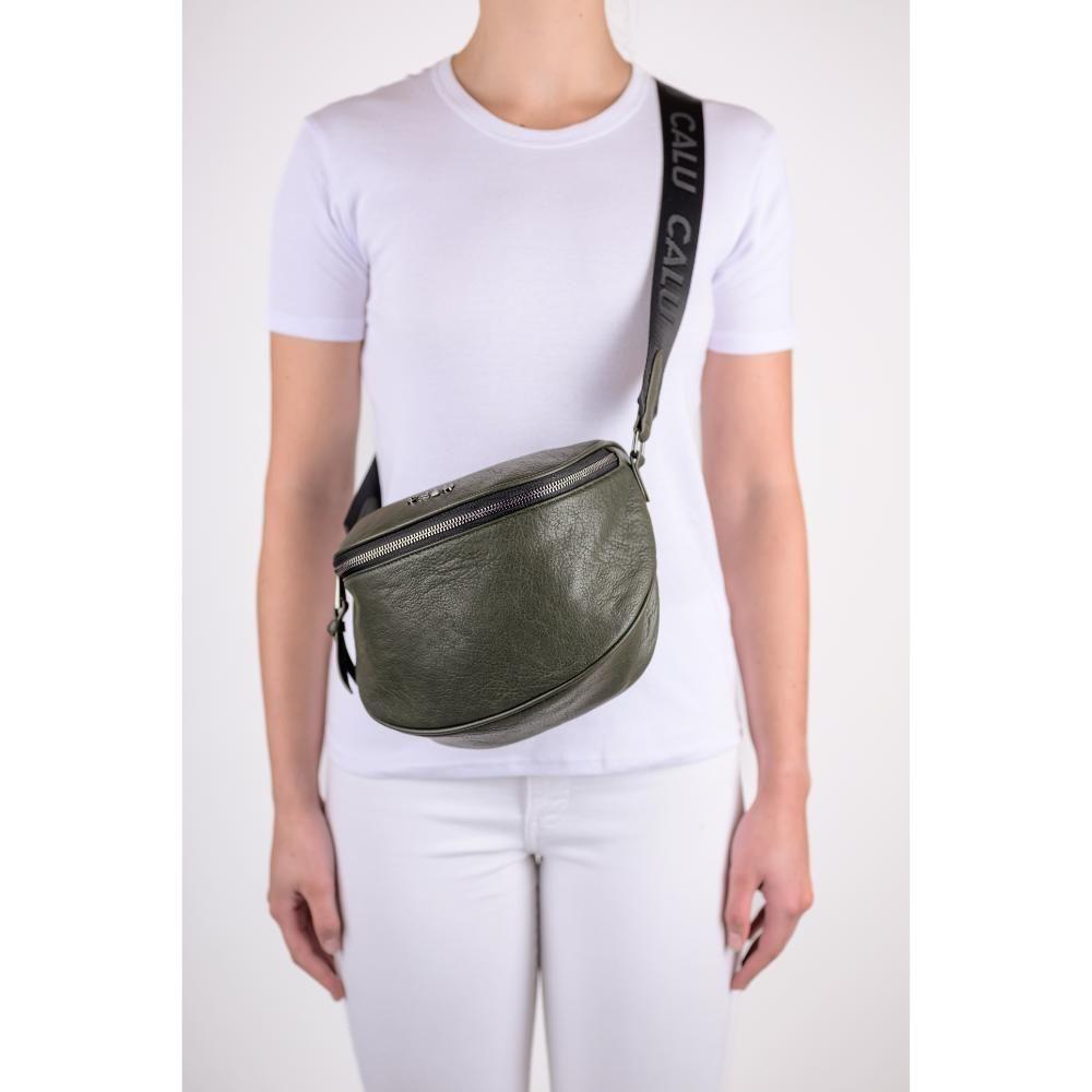 Cartera Bandolera Pequeña Siena Verde Musgo Calu-5