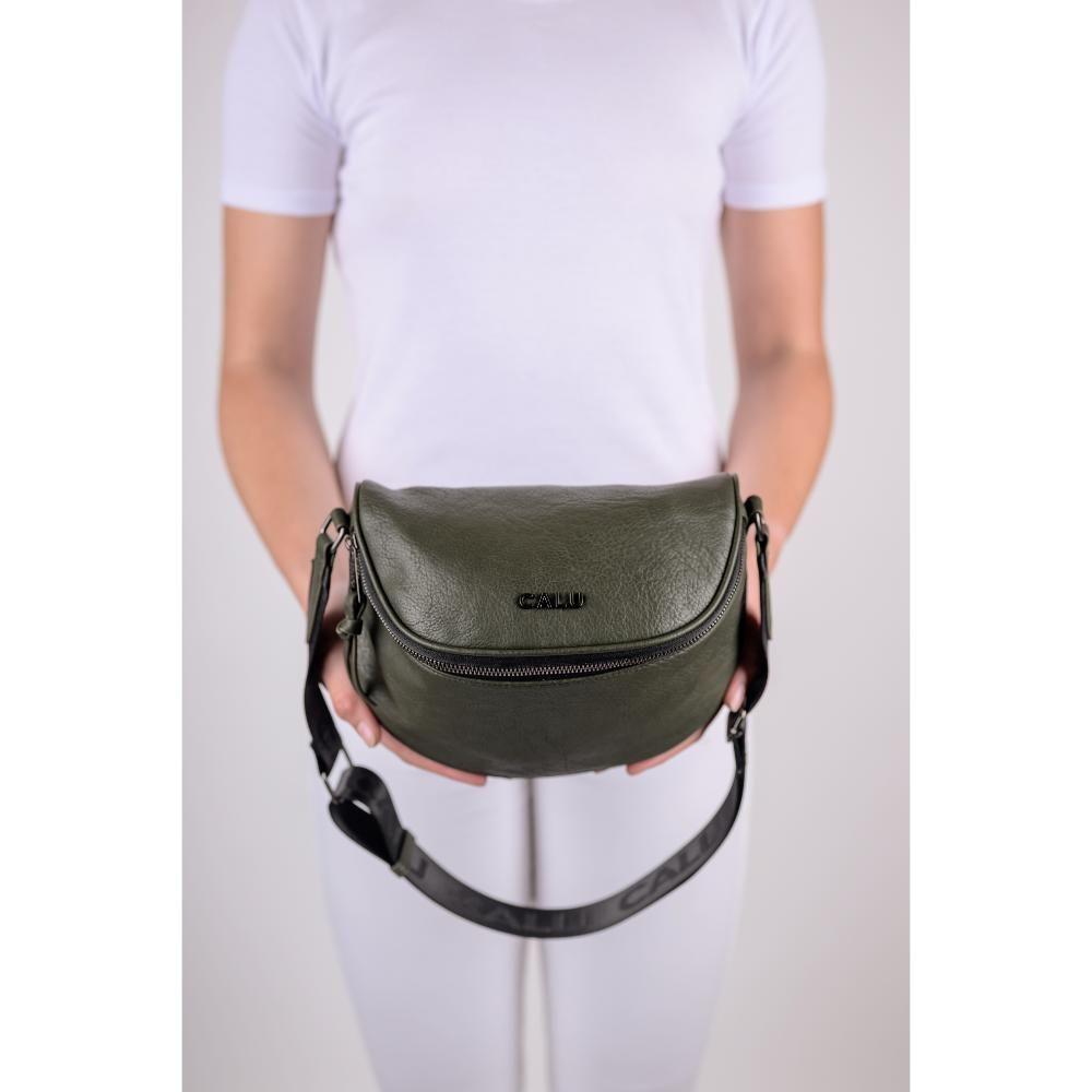 Cartera Bandolera Pequeña Siena Verde Musgo Calu-6