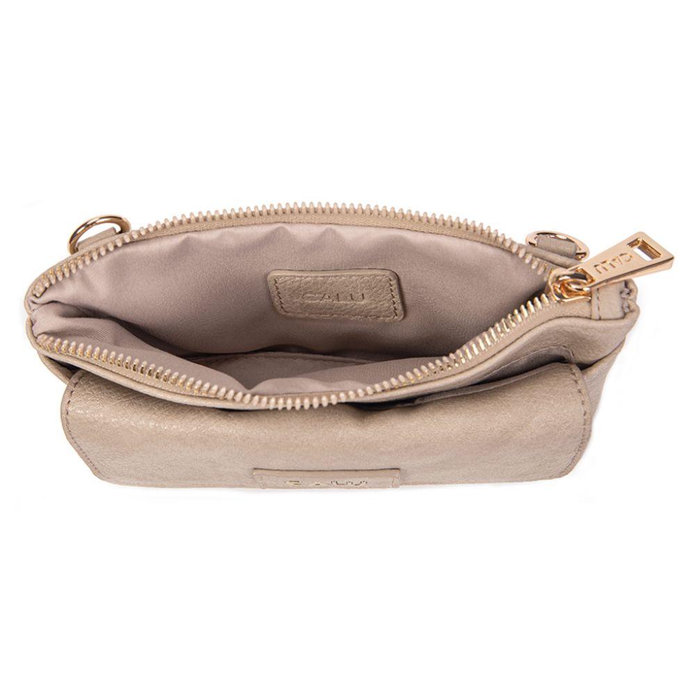 Cartera Mini Ester Beige Calu-2